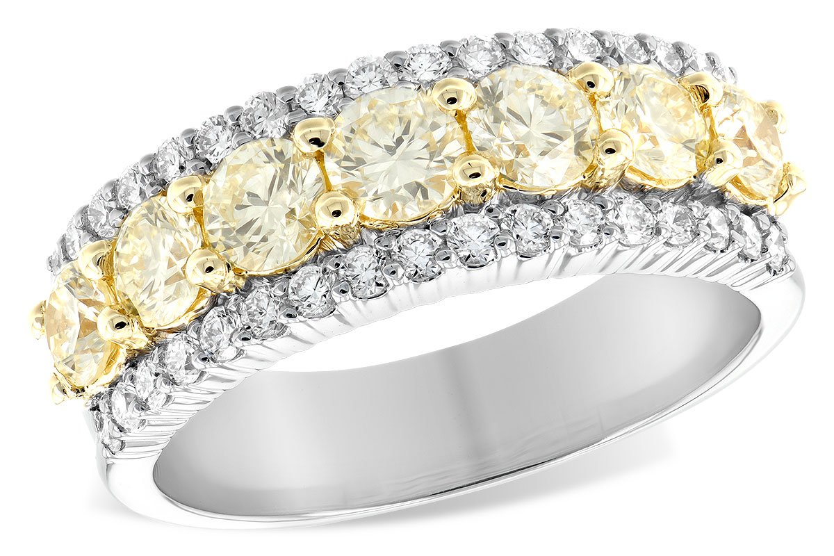 A188-66896: LDS DIA WED RG 1.20 YELLOW DIA 1.64 TW
