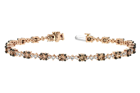 A188-69587: BRACELET 3.05 BROWN DIA 4.10 TW