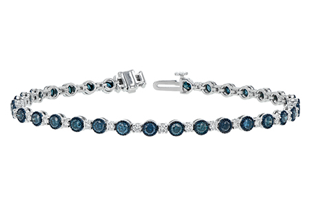 A188-72278: BRACELET 2.35 BLUE DIA 3.17 TW