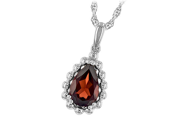 A189-58714: NECKLACE 1.38 CT GARNET
