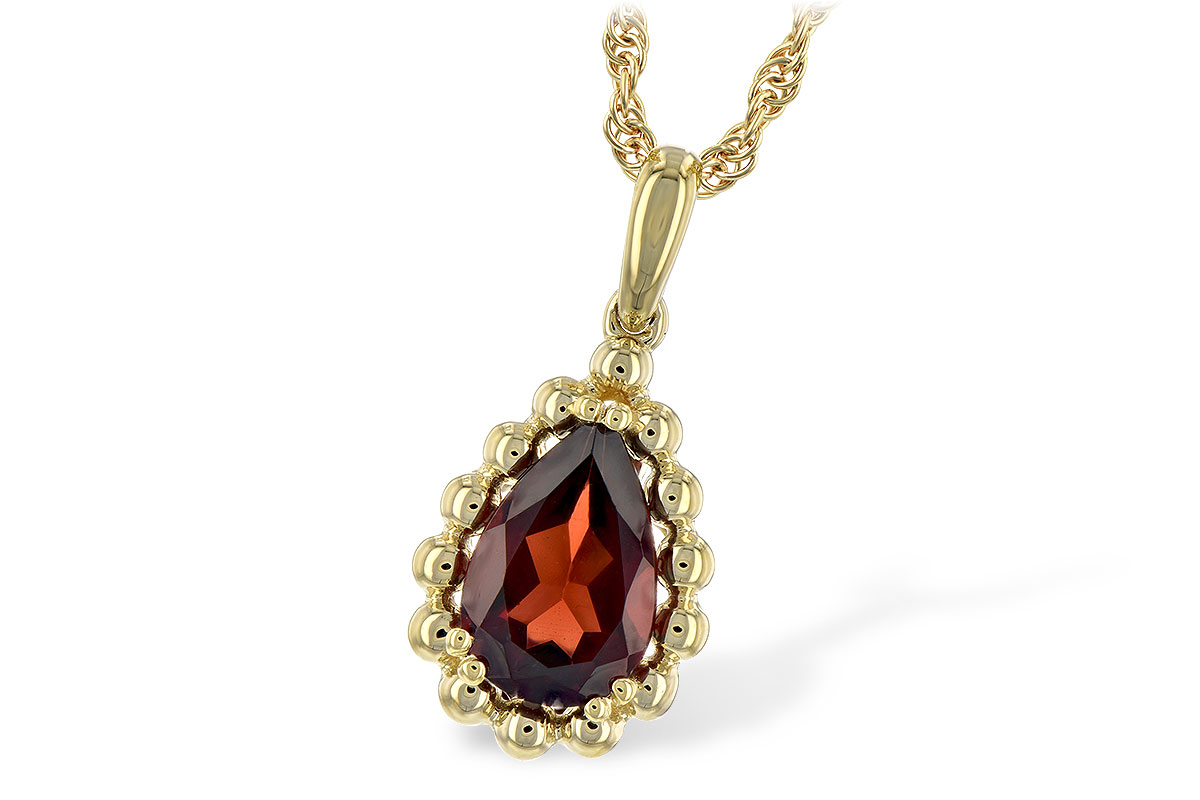A189-58714: NECKLACE 1.38 CT GARNET