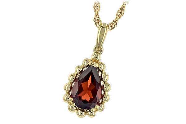 A189-58714: NECKLACE 1.38 CT GARNET
