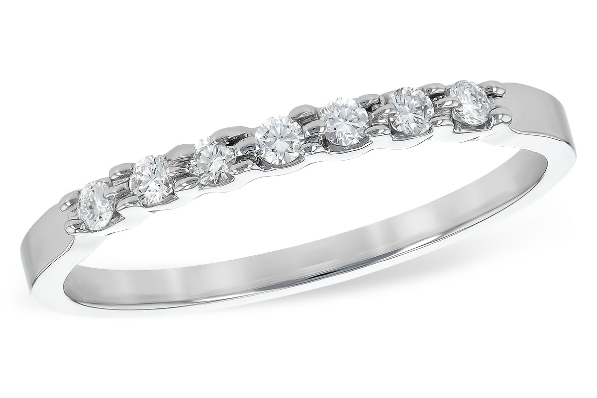 A189-60532: LDS DIA WED RG .12 TW (7 STONES)