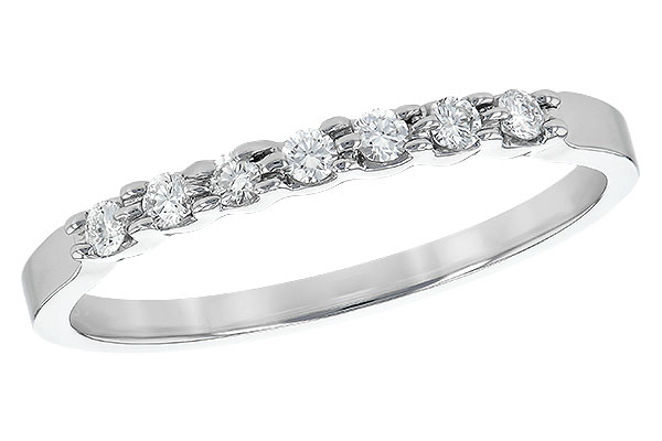 A189-60532: LDS DIA WED RG .12 TW (7 STONES)