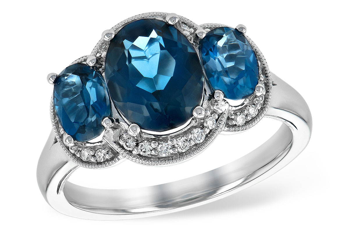 A189-61387: LDS RG 4.20 BLUE TOPAZ 4.33 TGW