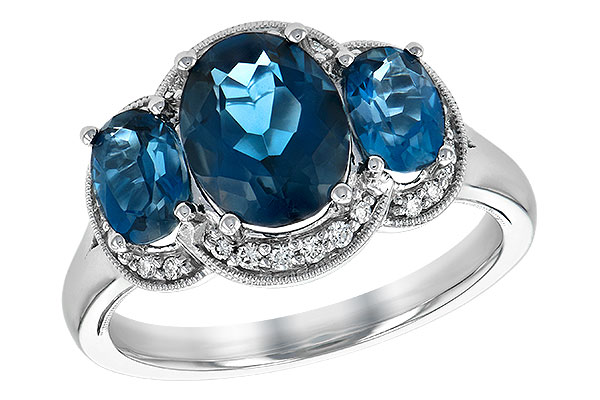 A189-61387: LDS RG 4.20 BLUE TOPAZ 4.33 TGW