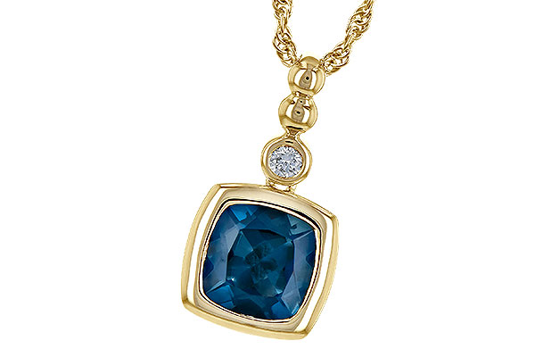 A190-48650: NECK 1.50 LONDON BLUE TOPAZ 1.54 TGW