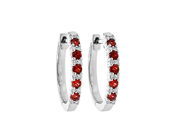A190-49614: EARR .45 RUBY .55 TGW