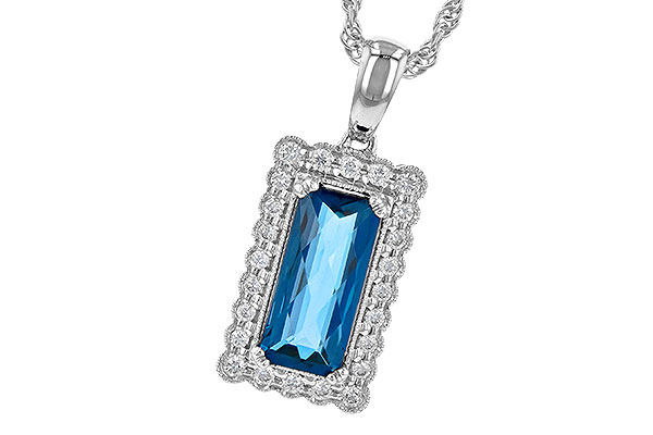 A190-53196: NECK 1.55 LONDON BLUE TOPAZ 1.70 TGW