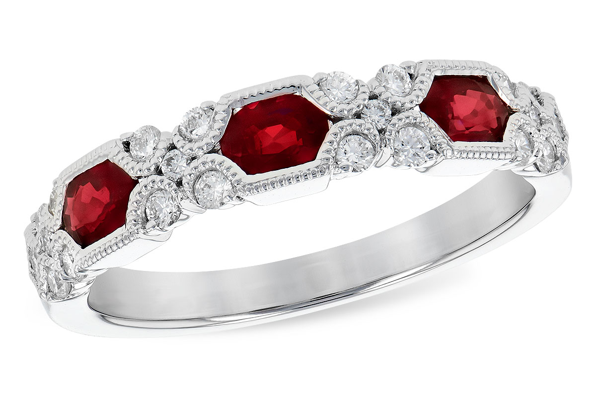 A273-22287: LDS WED RG .74 RUBY 1.00 TGW (4x3MM RUBY)