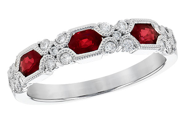 A273-22287: LDS WED RG .74 RUBY 1.00 TGW (4x3MM RUBY)