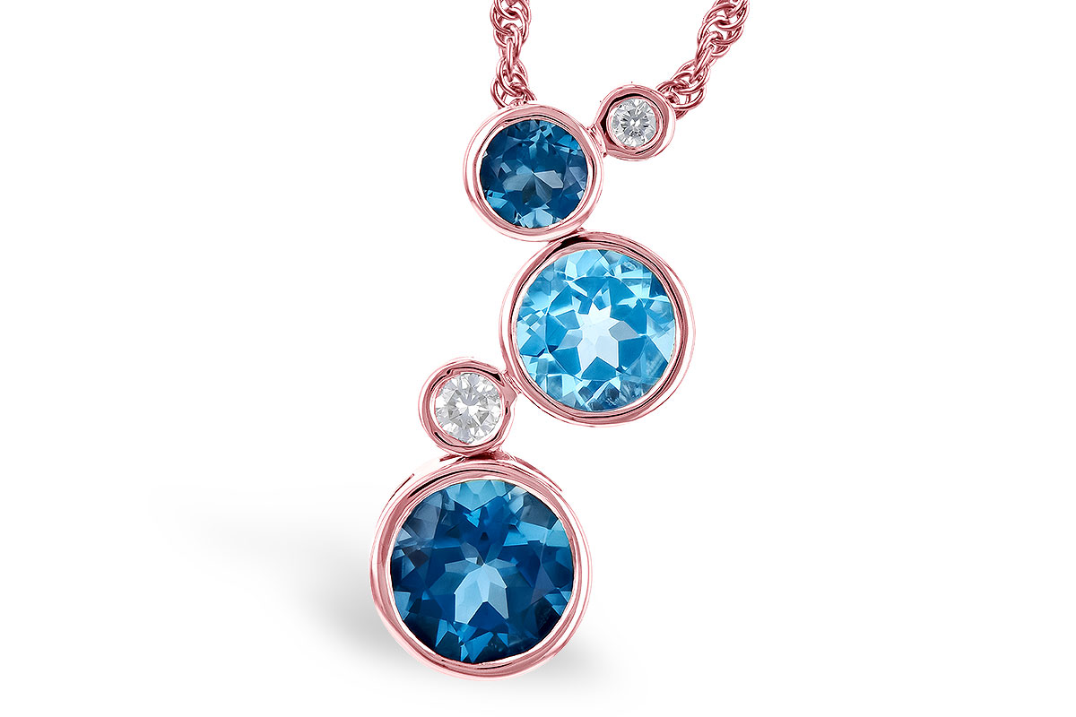 A273-25078: NECK 2.30 BLUE TOPAZ 2.40 TGW