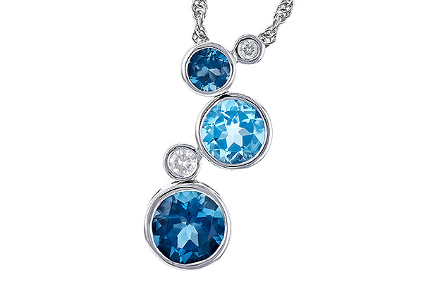 A273-25078: NECK 2.30 BLUE TOPAZ 2.40 TGW