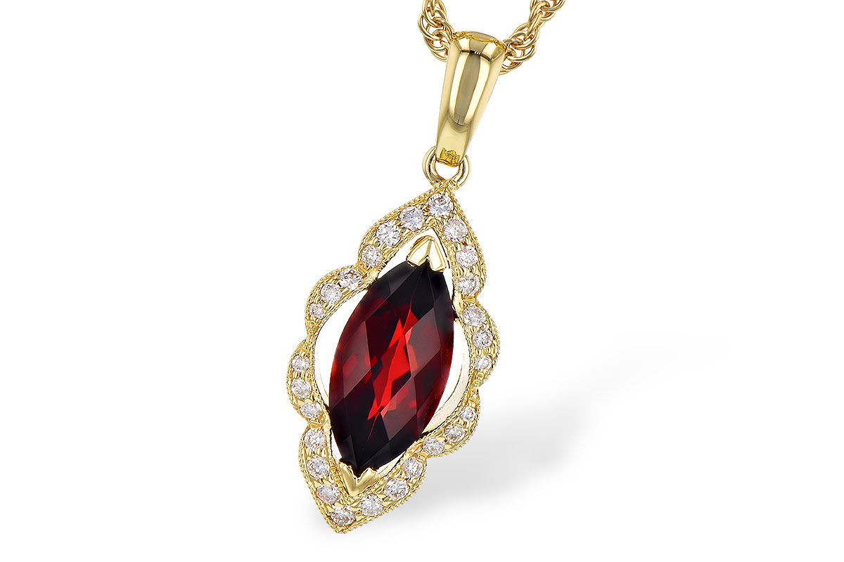 A273-25923: NECK 1.25 GARNET 1.36 TGW