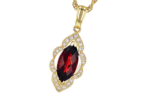 A273-25923: NECK 1.25 GARNET 1.36 TGW