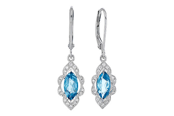 A273-25996: EARR 1.02 TW BLUE TOPAZ 1.17 TGW