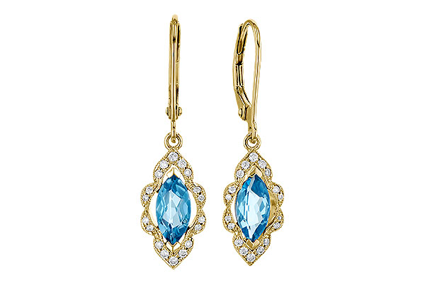 A273-25996: EARR 1.02 TW BLUE TOPAZ 1.17 TGW