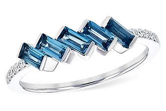 A273-26878: LDS RG .75 LONDON BLUE TOPAZ .82 TGW