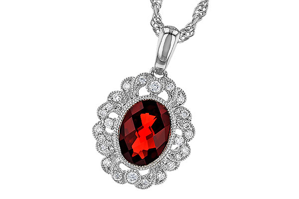 A274-11423: NECK 1.40 GARNET 1.54 TGW (8x6MM GAR)
