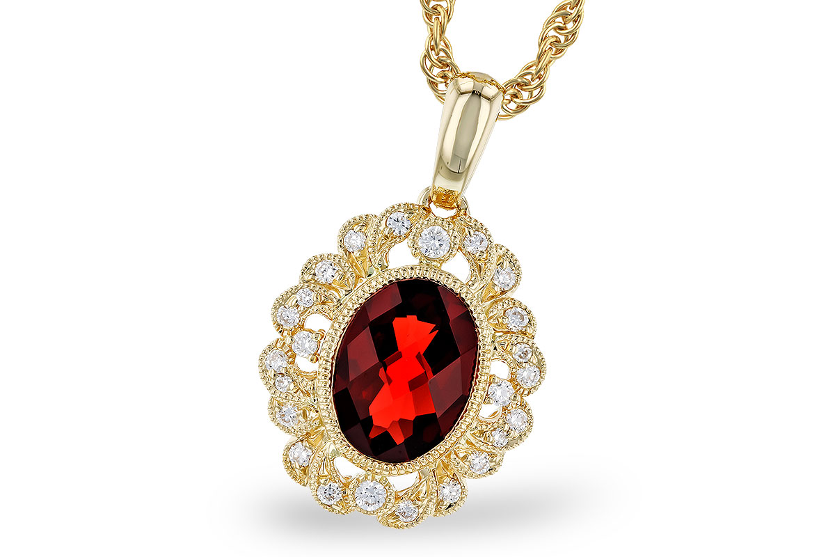 A274-11423: NECK 1.40 GARNET 1.54 TGW (8x6MM GAR)
