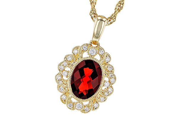 A274-11423: NECK 1.40 GARNET 1.54 TGW (8x6MM GAR)