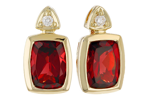 A274-13250: EARR 1.90 TW GARNET 1.94 TGW (7x5MM GAR)