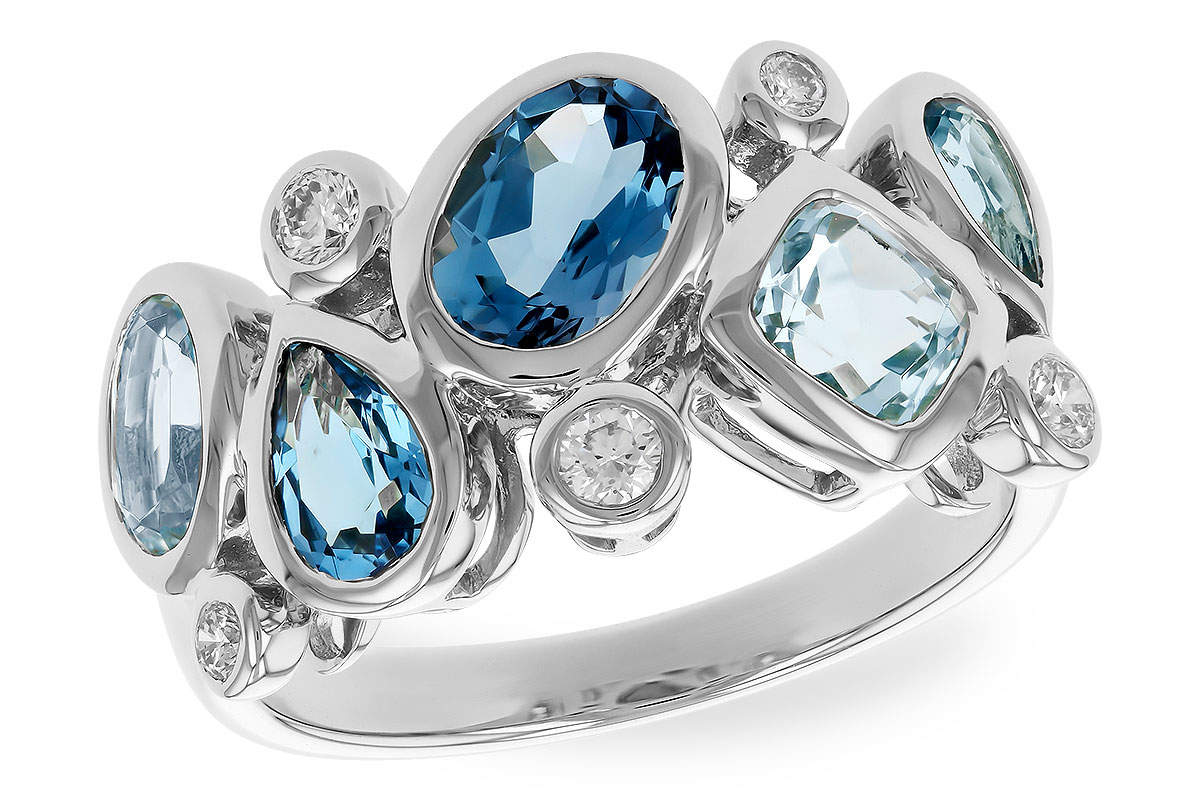 A274-15005: LDS RG 2.57 BLUE TOPAZ TW 2.75 TGW