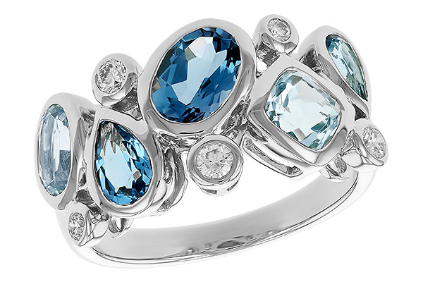 A274-15005: LDS RG 2.57 BLUE TOPAZ TW 2.75 TGW