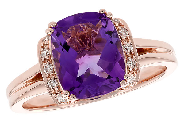 A274-15950: LDS RG 2.33 AMETHYST 2.42 TGW (10x8MM AMY)