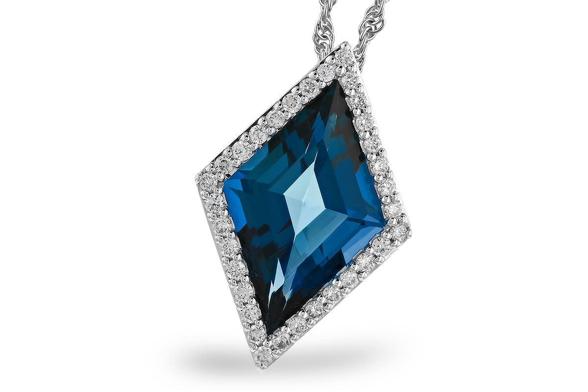 A274-15978: NECK 3.04 LONDON BLUE TOPAZ 3.20 TGW