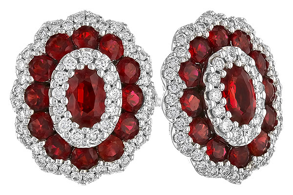 A274-17805: EARR 1.68 TW RUBY 2.15 TGW (5x3MM RUBY)