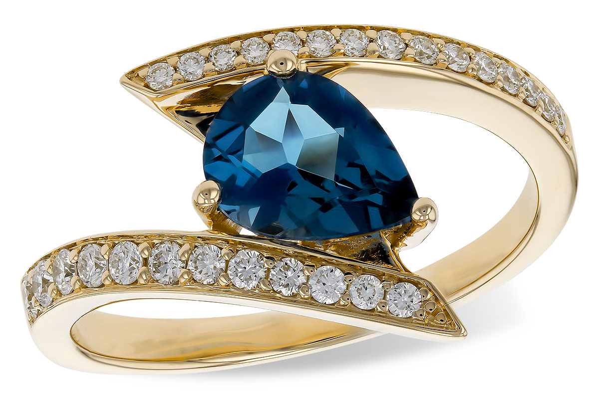 A275-01396: LDS RG 1.04 LONDON BLUE TOPAZ 1.28 TGW (8x6MM)