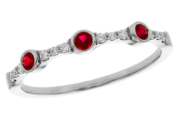 A275-03232: LDS WED RG .15 RUBY .24 TGW