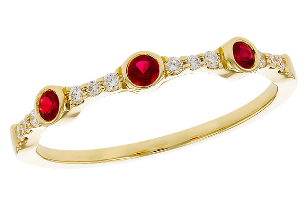 A275-03232: LDS WED RG .15 RUBY .24 TGW