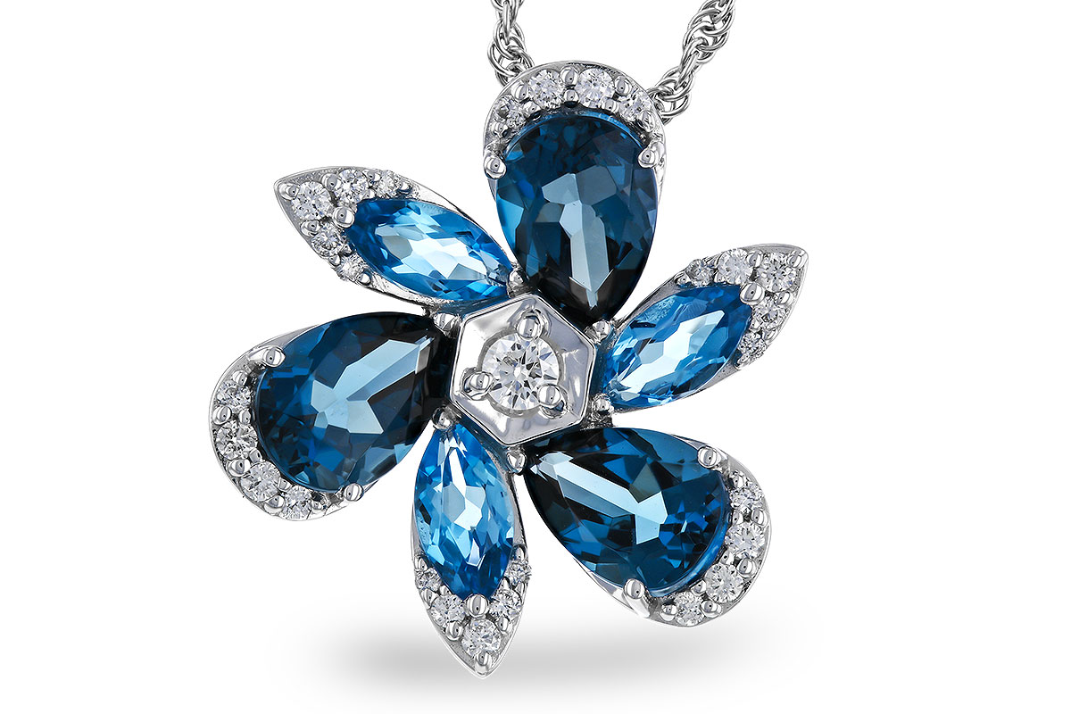 A275-04123: NECKLACE 3.03 BLUE TOPAZ 3.22 TGW