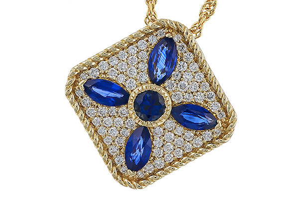 A275-05014: NECKLACE .89 TW SAPPHIRE 1.20 TGW