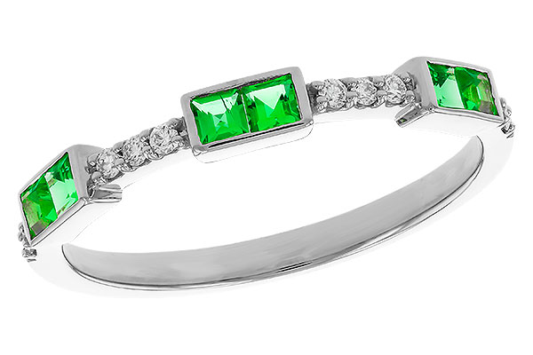 A275-05069: LDS WED RG .23 TW EMERALD .30 TGW