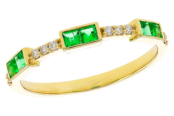 A275-05069: LDS WED RG .23 TW EMERALD .30 TGW