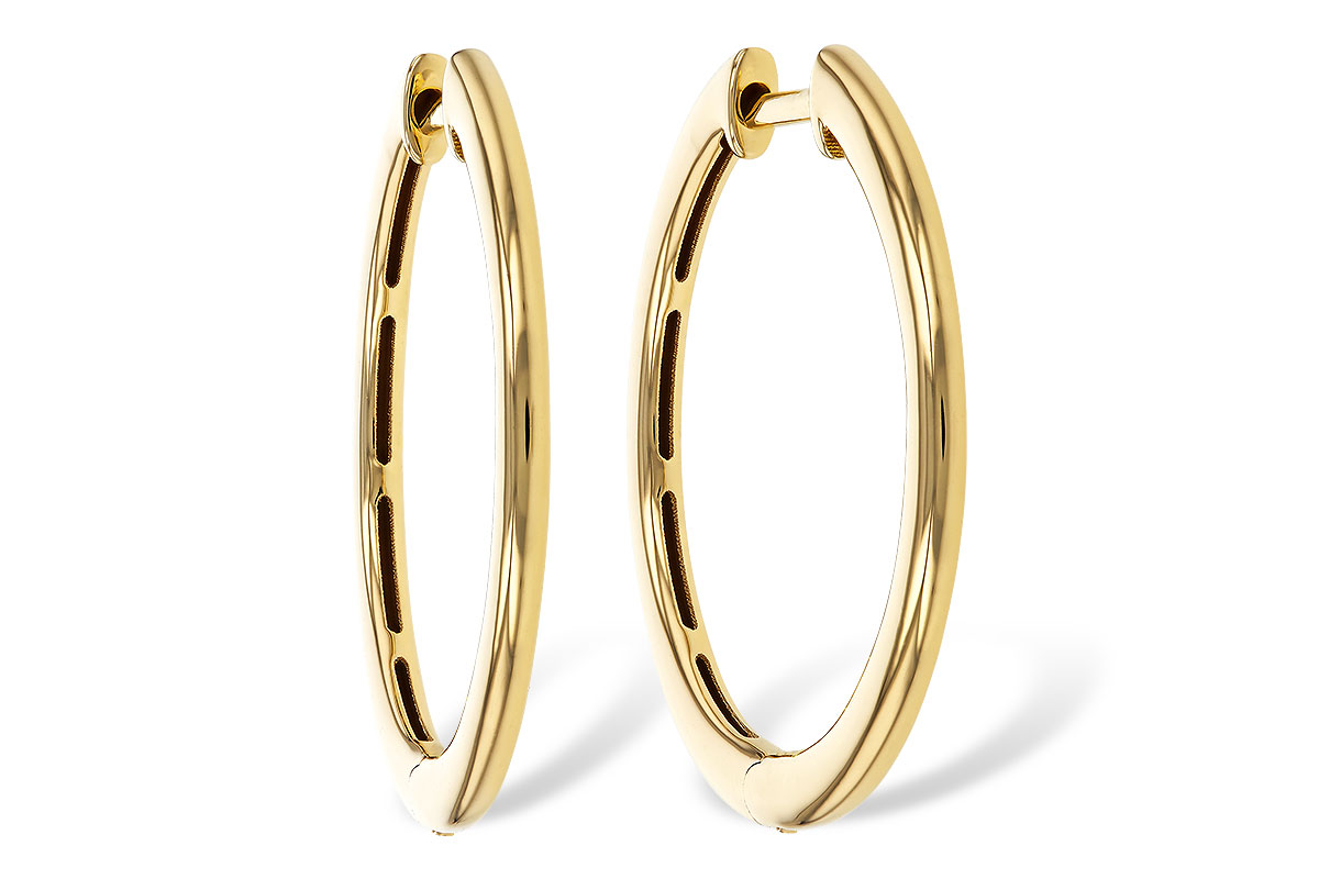 A275-07750: GOLD EARRINGS (24MM)