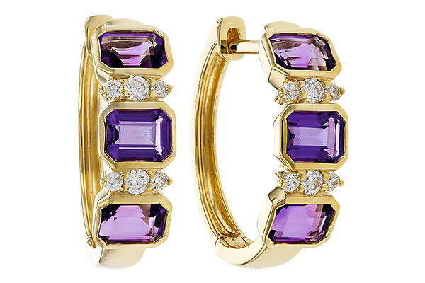 A275-08669: EARRING 1.05 TW AMETHYST 1.16 TGW