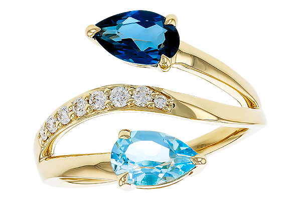A275-91396: LDS RG 3.56 TW BLUE TOPAZ 3.70 TGW (8x5MM BT)
