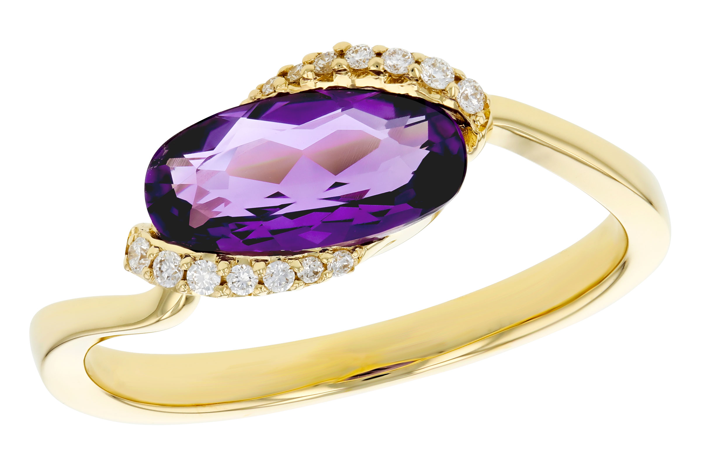 A275-93232: LDS RG 1.07 TW AMETHYST 1.13 TGW (10x5MM AMY)