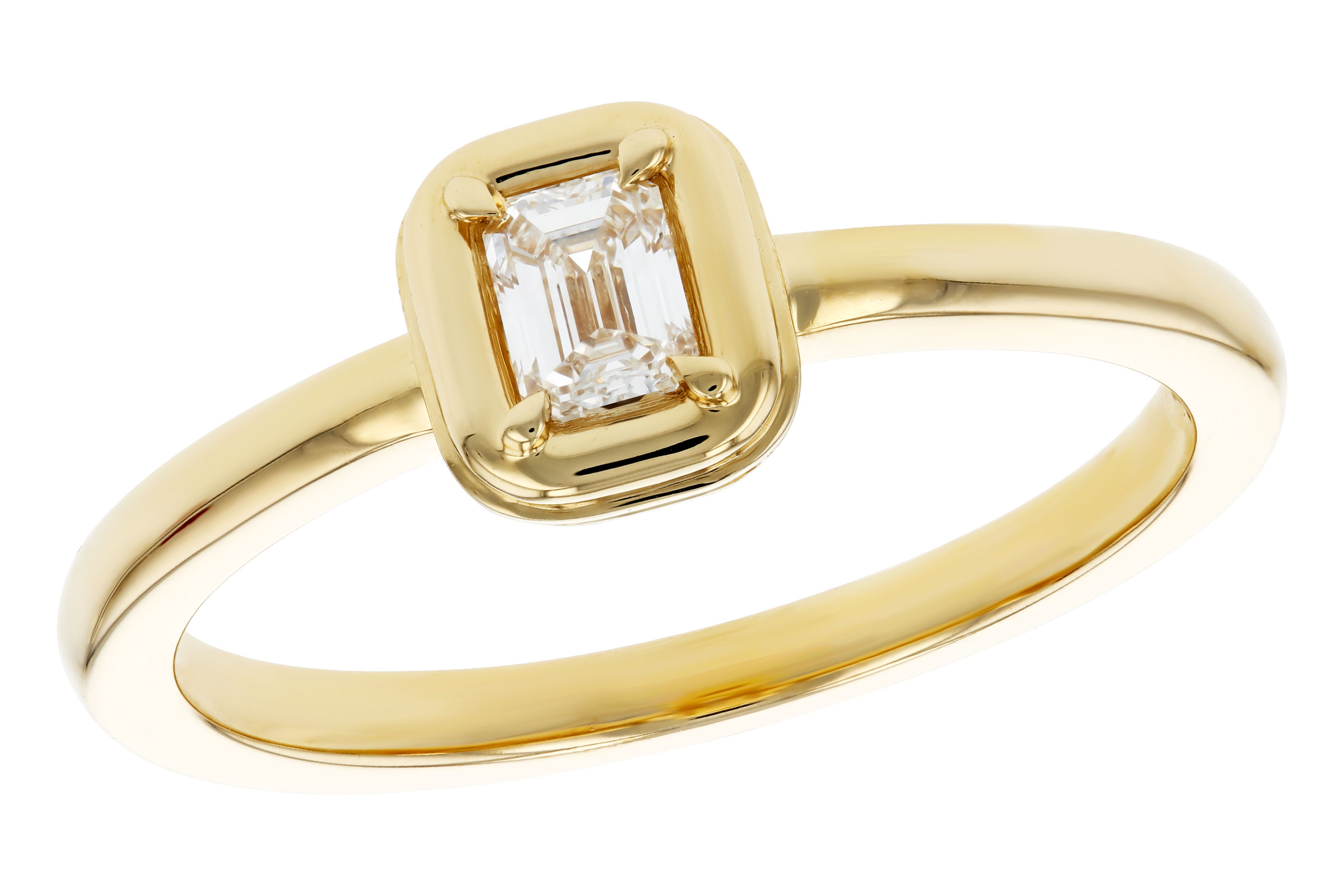 A275-93269: LDS DIA RG .24 EMERALD CUT DIA