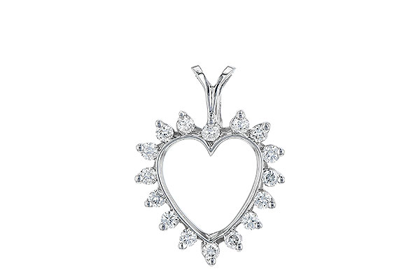 B006-85078: HEART PENDANT .23 TW