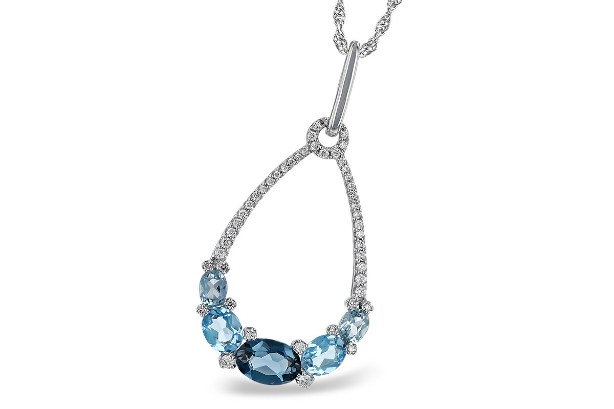 B187-76859: NECK 1.76 BLUE TOPAZ 1.96 TGW
