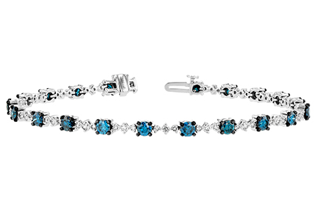B188-69578: BRACELET 3.00 BLUE DIA 4.05 TW