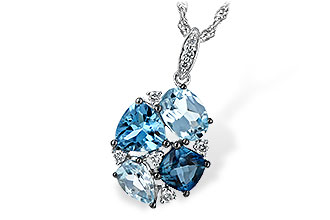 B189-55914: NECK 2.60 BLUE TOPAZ 2.70 TGW