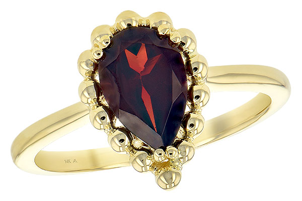 B189-58714: LDS GARNET RING 1.38 CT