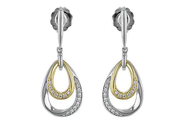 B189-60505: EARRINGS .12 TW