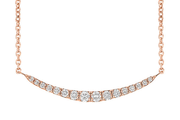 B190-50541: NECKLACE .20 TW (16 STONES)
